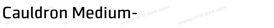Cauldron Medium字体转换